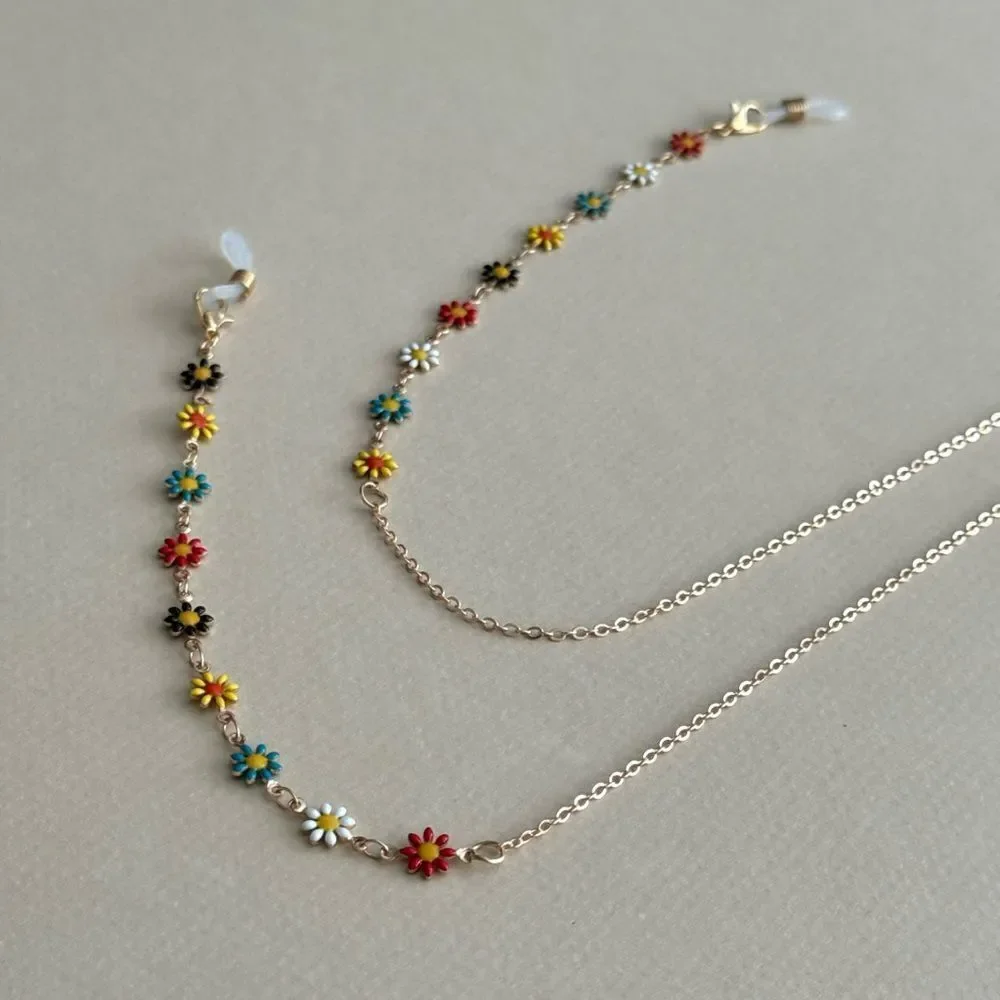 Flower sunglasses chain S1254
